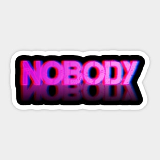 NOBODY Design Sticker